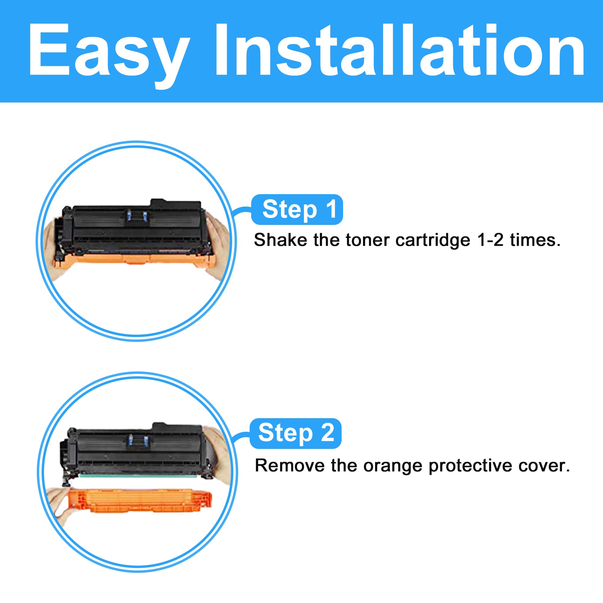 Lot De 4 Toners Compatibles Pour HP CE250X CE251A CE252A CE253A - Neuf Visiodirect