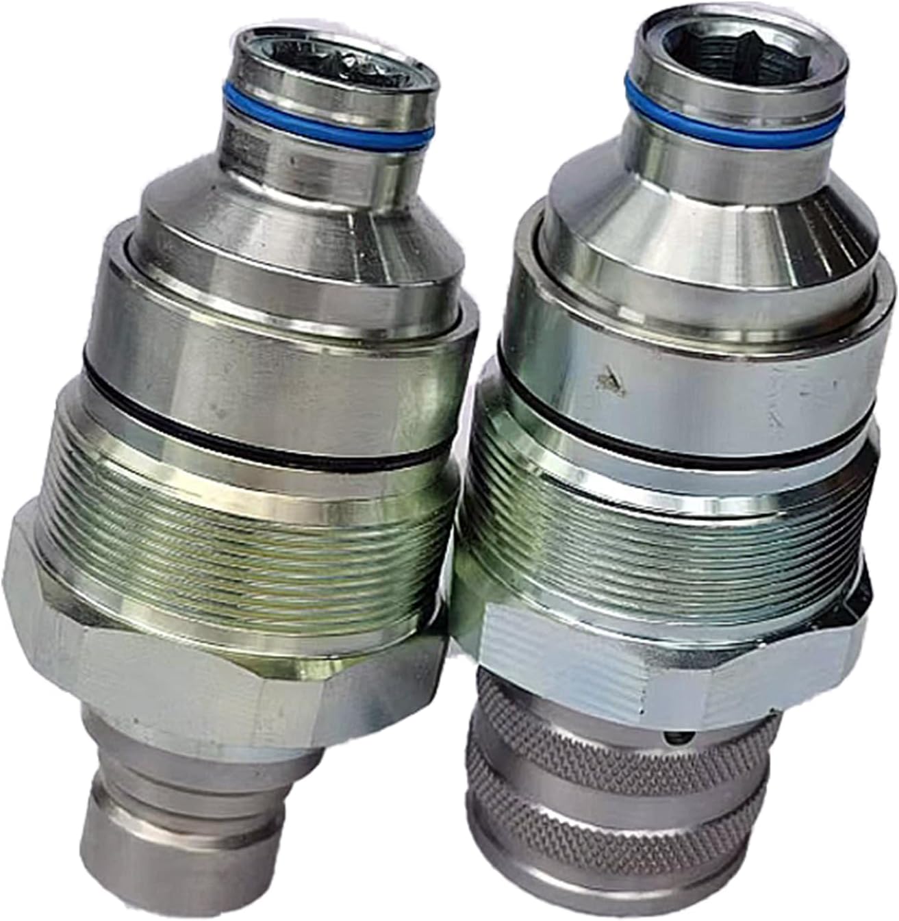 Flat Face Coupler Kit 47396760 47396761 Fits for Case Loader SR130 SR150 SR160 SR175 SR200 SR210 SR220 SR240 SR250 SR270 for Holland Loader C227 C232 C238 L213 L215 L216 L218 L220