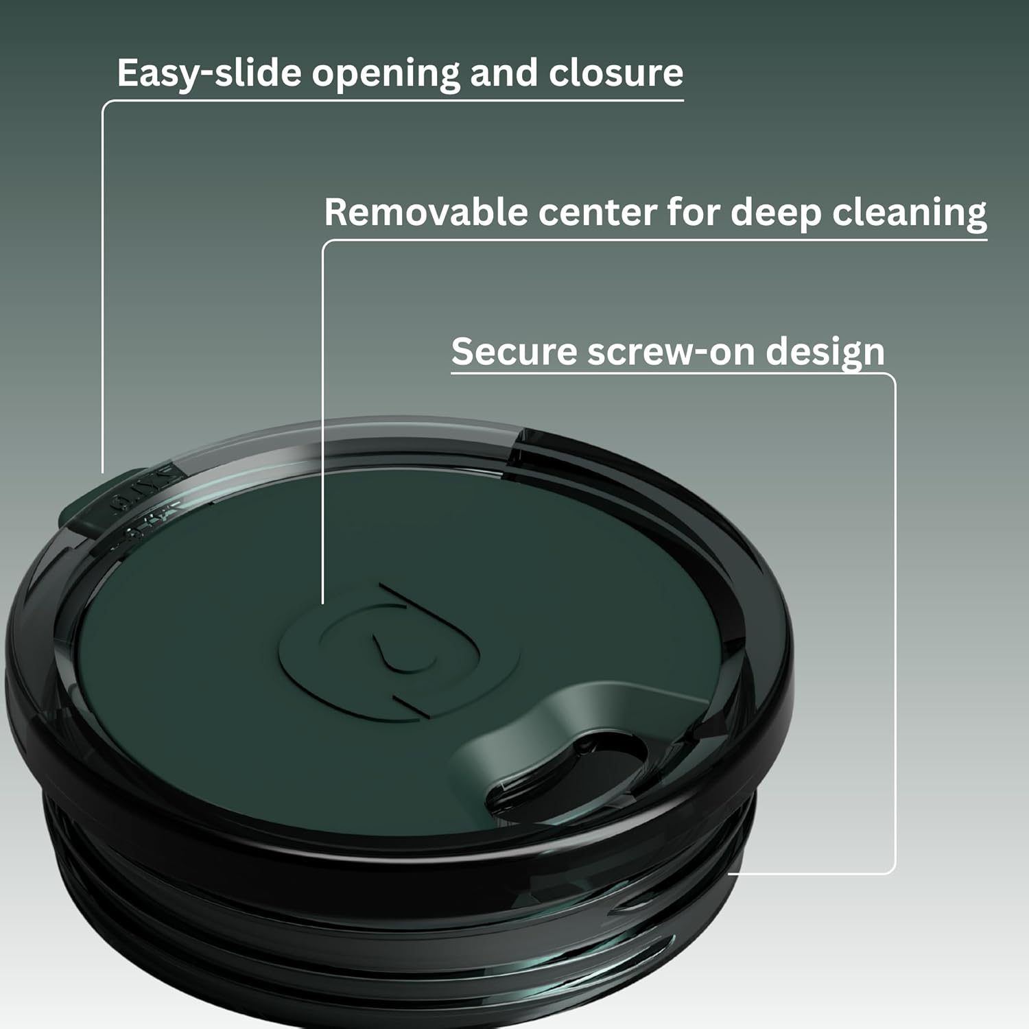 Zylo 3-in-1 Expandable Tumbler Kit - Modular Water Bottle 16/24/32oz, Leak-Proof Sections, Magnetic Glide Lid, Insulated, BPA-Free - 12hr Hot/24hr Cold for Office, Car & Home - Sagebrush Green - Image 3