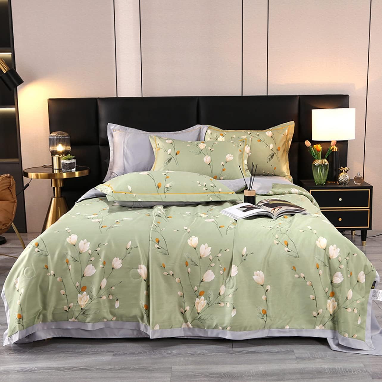Summer futon, native pattern, single, for summer nights, 200*230cm, 1 piece, stylish, cute, no cover needed, futon, color 5, double, 4 piece set, cool, silk touch, cool to the touch, air conditioning