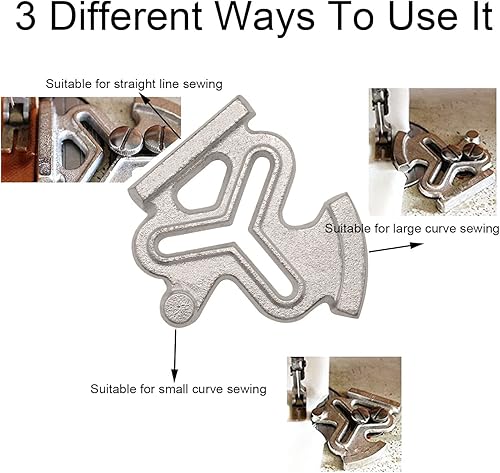 Miniatura 3 de YEQIN Guía magnética de costura y medidor de posicionamiento de flor de ciruelo para máquina de coser  con 4 tornillos  5 accesorios para máquinas