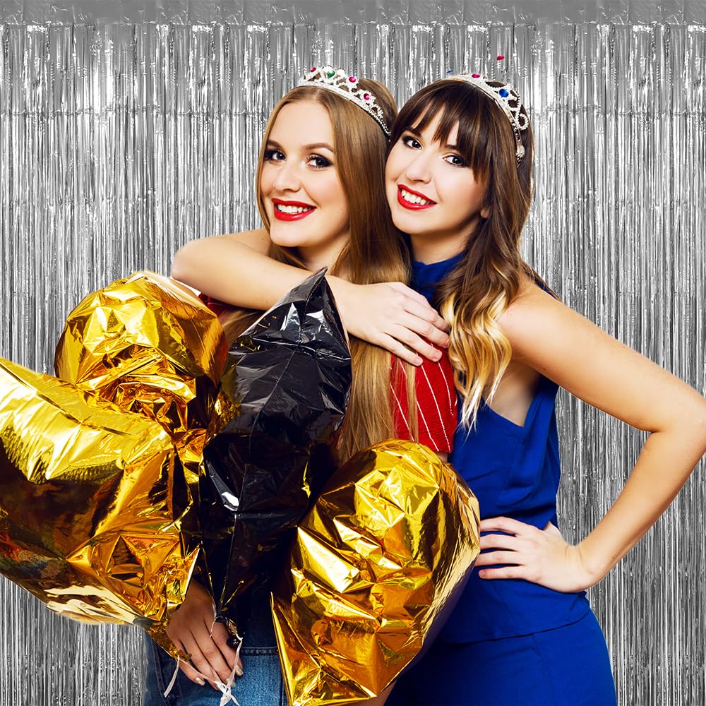 Tende Con Frange In Lamina Nera – 2 Pezzi Da 1x2,45 M, Per Decorazioni Halloween, Mercoledì, Magia, Laurea E Feste A Tema - 3