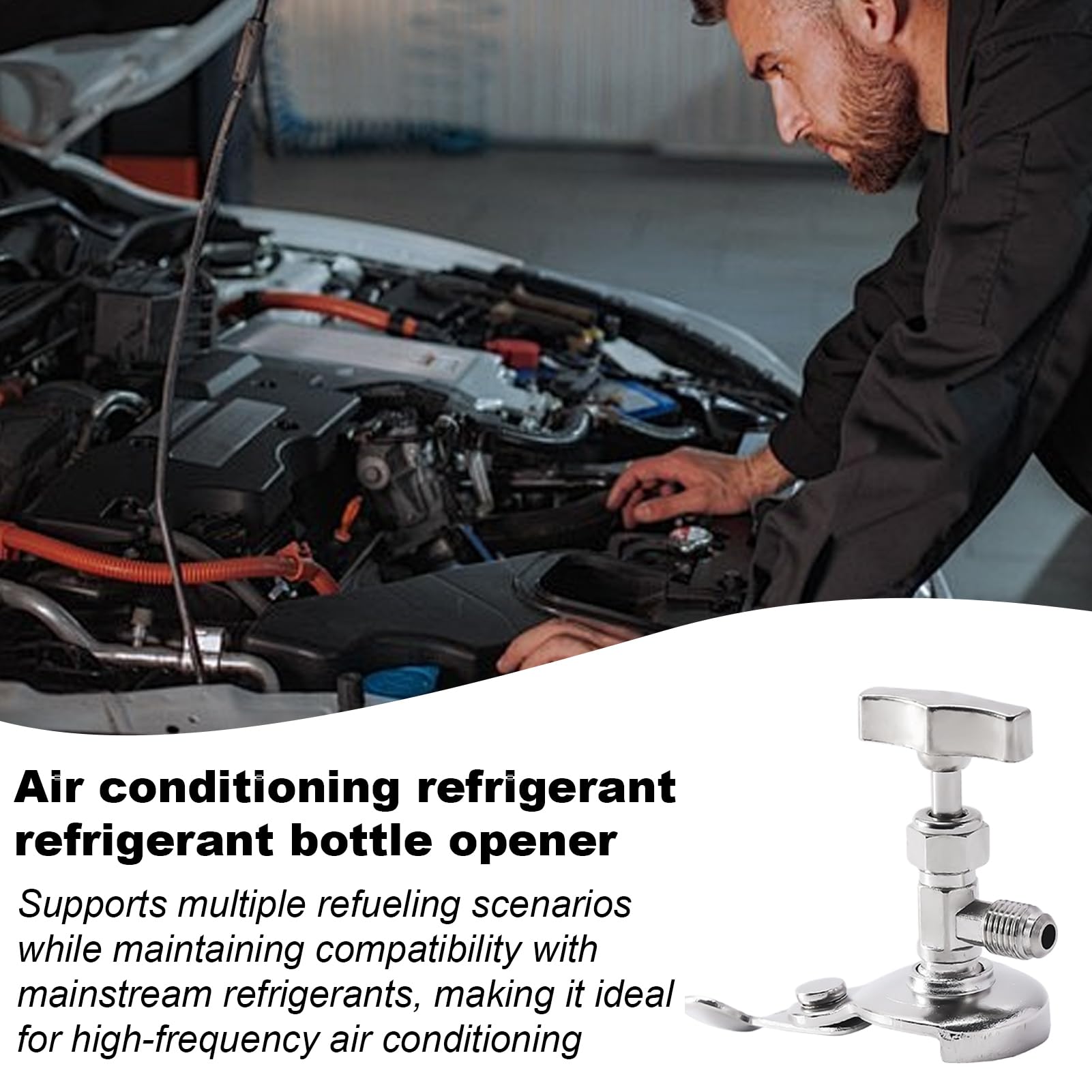 Aprivalvola Per Refrigerante Distributore Di Refrigerante | Adattatore Per Ricarica Gas Dei Sistemi Di Aria Condizionata Auto E Camion