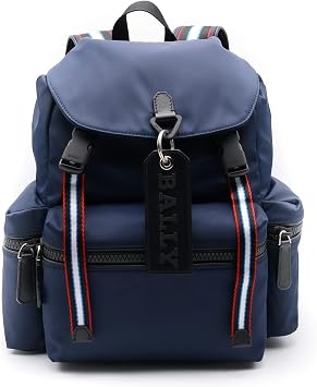 Amazon.com: Bally Crew - Mochila de nailon para hombre, color azul con  cierre de cordón fabricado en Italia NIB : Ropa, Zapatos y Joyería
