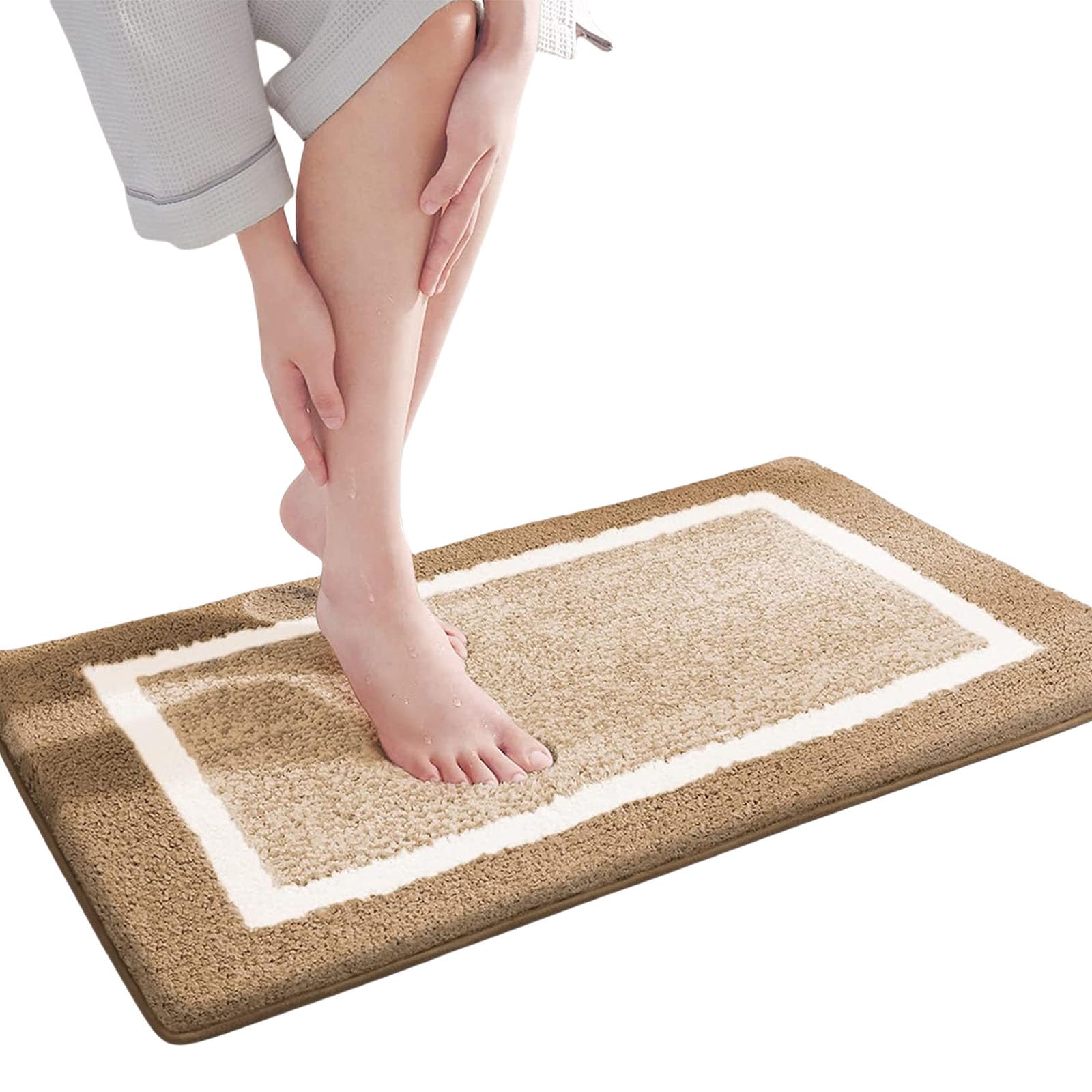 APGLSXY Durability NonSlip Entry Mat Bath Mat with Quick Water Absorption for Wet Area Absorbent Doormat Resistant NonSlip Bath
