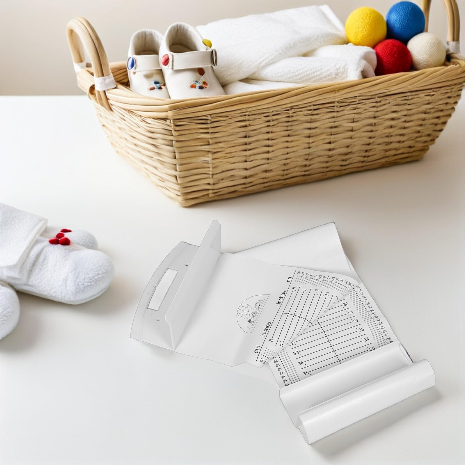 MAGICLULU Wachstumstabelle Wand Größenmesslatte 1m Präzise Tragbar Hochauflösende Skala Strapazierfähiges Material für Säuglinge und Kleinkinder