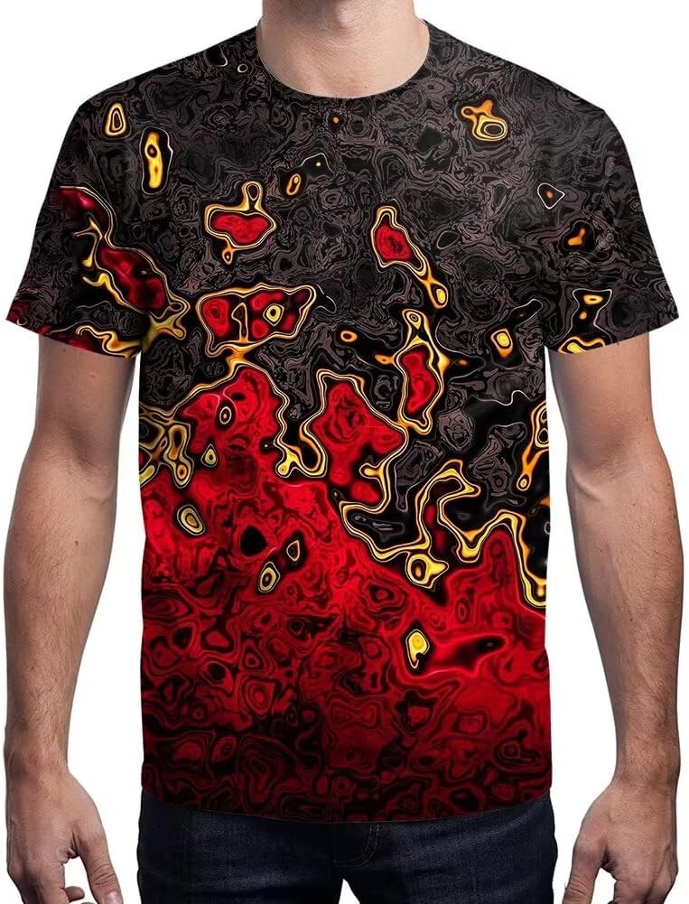 Neemanndy Unisex 3D Colorful Print Graphic Tee Shirts for Men Women and Teens - Image 2