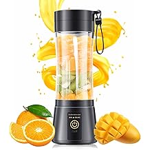 Portable Blender for Smoothies &amp; Shakes - Cordless Personal Size Mini Blender with BAP Free Juice Cup, USB Rechargeable Suit for Sports/Picnic