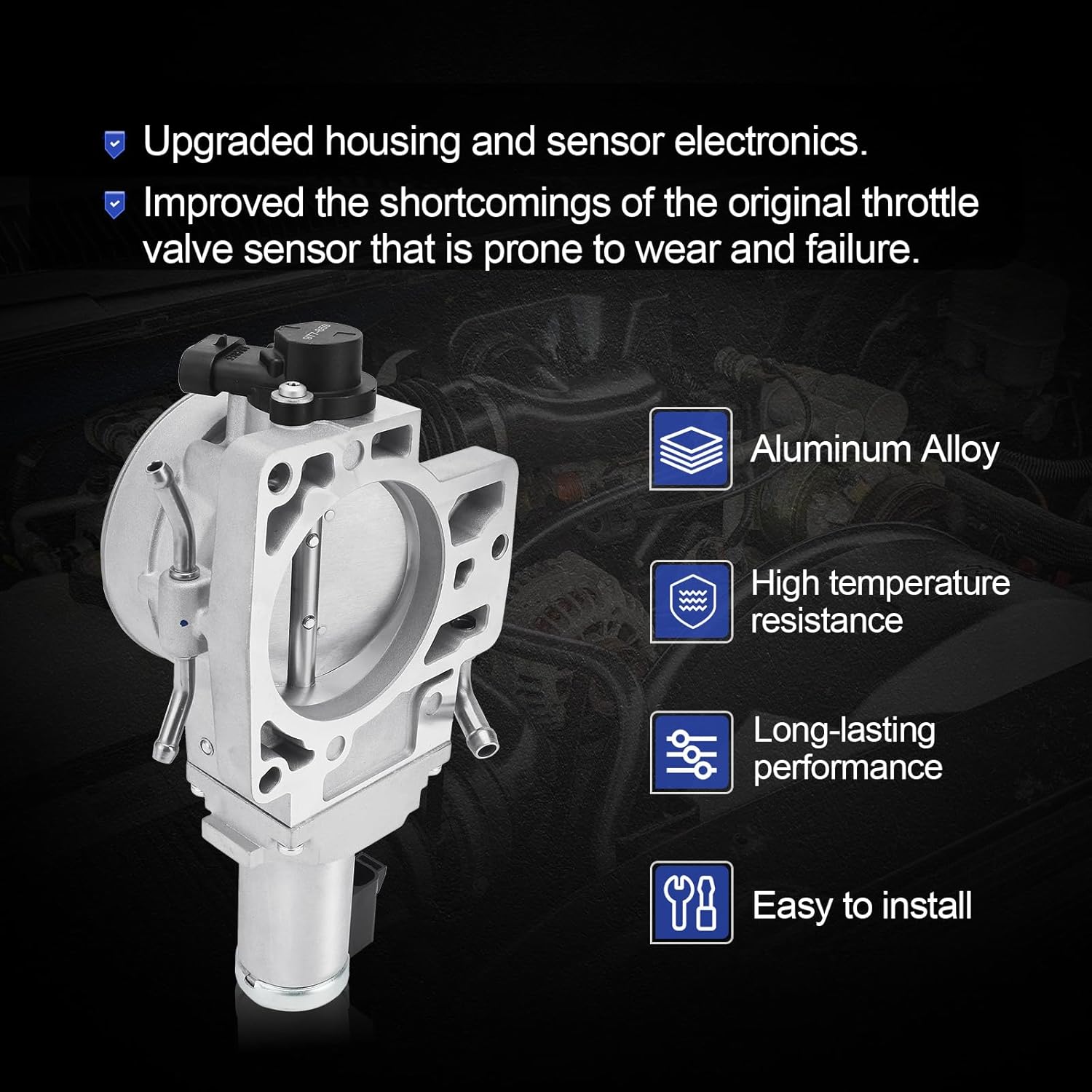 977-859 Electronic Throttle Body For 00-02 Chevy Silverado 1500 2500 3500 Avalanche Suburban Tahoe/GMC Sierra Yukon Yukon XL/Cadillac Escalade Replaces# 67-3010 S20032 17113659 - Image 2