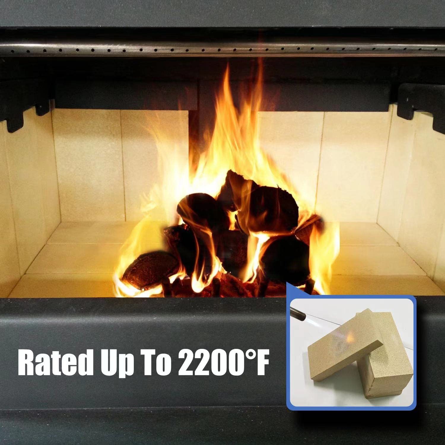 Amazon.com: Protalwell Woodstove Firebricks, Upgrade Fire Bricks Replacement  for US Stove FBP6, Size 9 x 4-1/2 x 1-1/4, 3-Pack : Home u0026 Kitchen