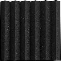 Vista 4 de VEVOR Paneles de espuma acústica, paquete de 36, 30.5 x 30.5 x 5 cm, paneles de pared insonorizados de alta densidad, paneles acústicos resistentes