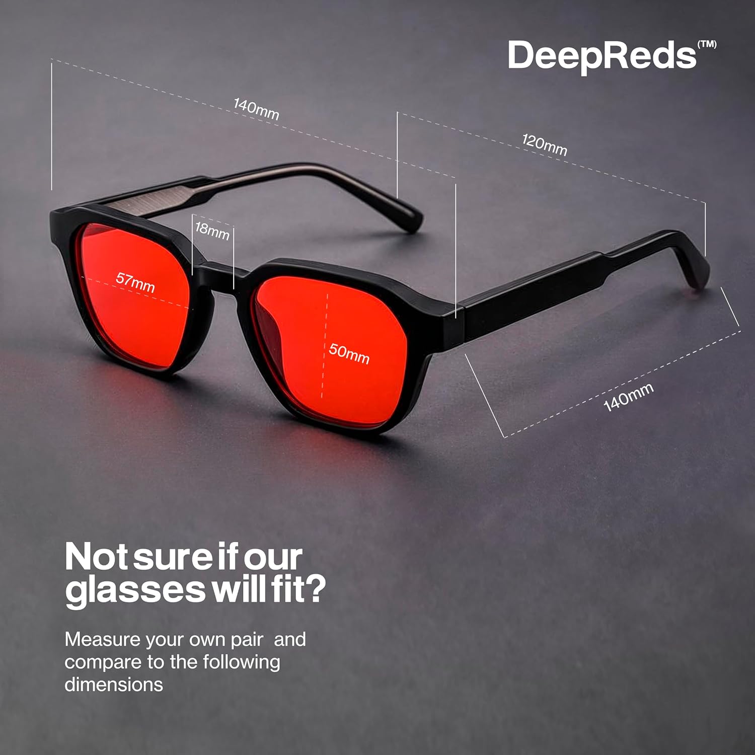 Colorado Home Co Red Lens Glasses for Sleep, High Block Night Computer Gaming Glasses, Anti Eye Strain with Case
