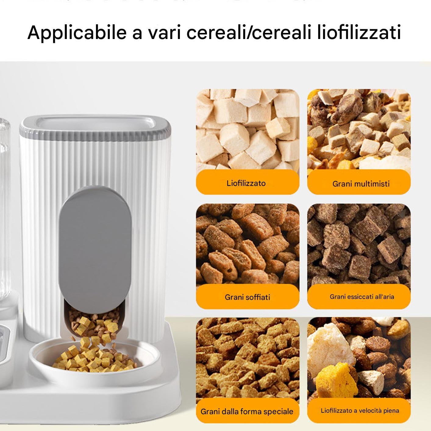 Dispensatore Automatico,2 In 1 Dispensatore Di Cibo Per Gatti E Di