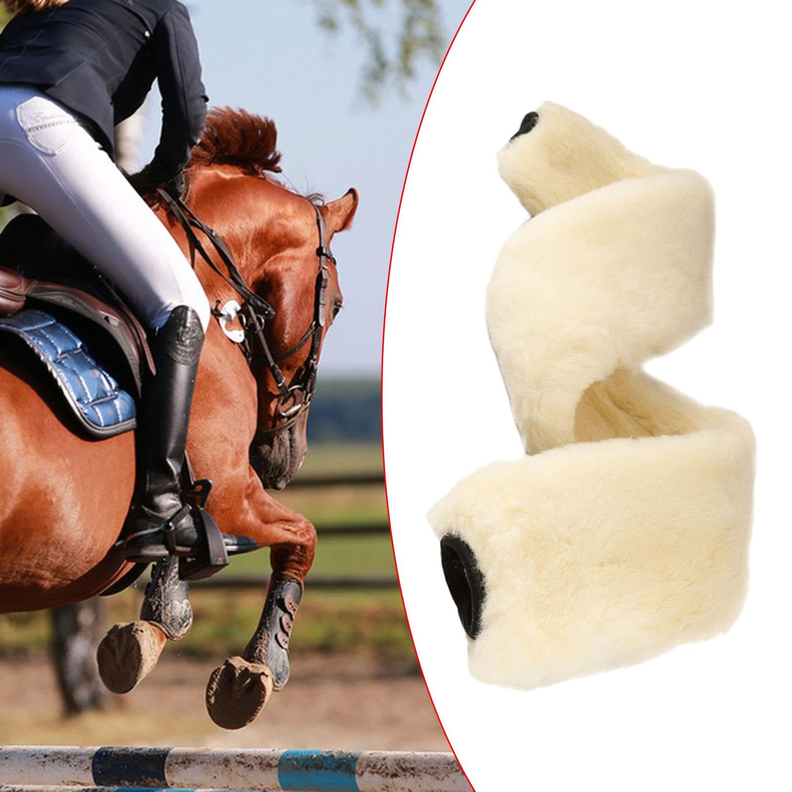 perfk Funda Protectora para cincha de Caballo, Funda Acolchada para cincha, Accesorio Suave, Equipo de protección, Protector de cincha para Entrenamiento
