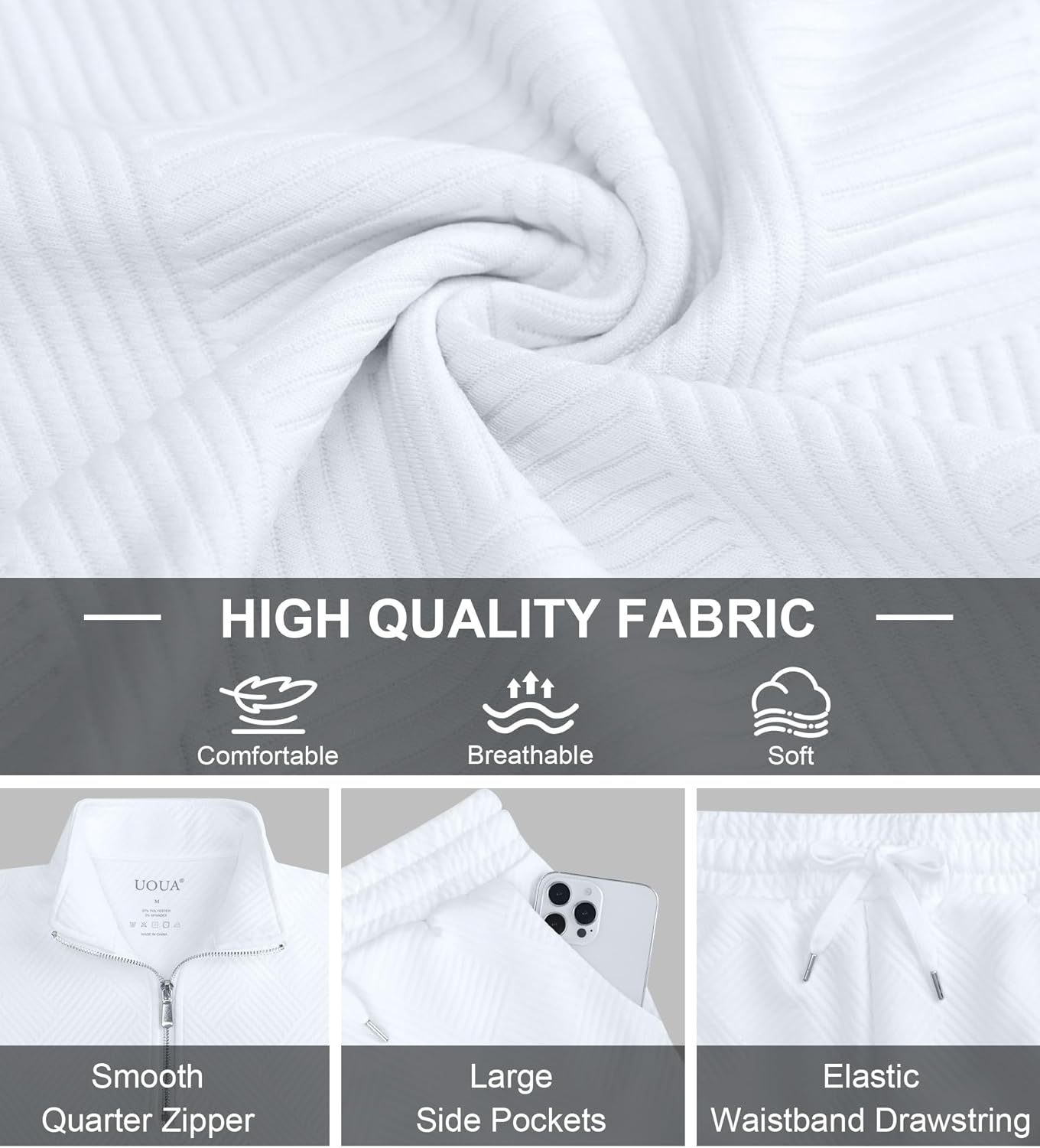 UOUA Women Two Piece Summer Outfits Casual Sleeveless Shirt & Shorts Set Workout Sweatsuit Lounge Track Suit - Image 6