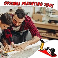 Vista 6 de Cepilladora de mano con hoja de 2 pulgadas, plano de madera alisado ajustable, plano de banco universal para instalación de puertas de bricolaje