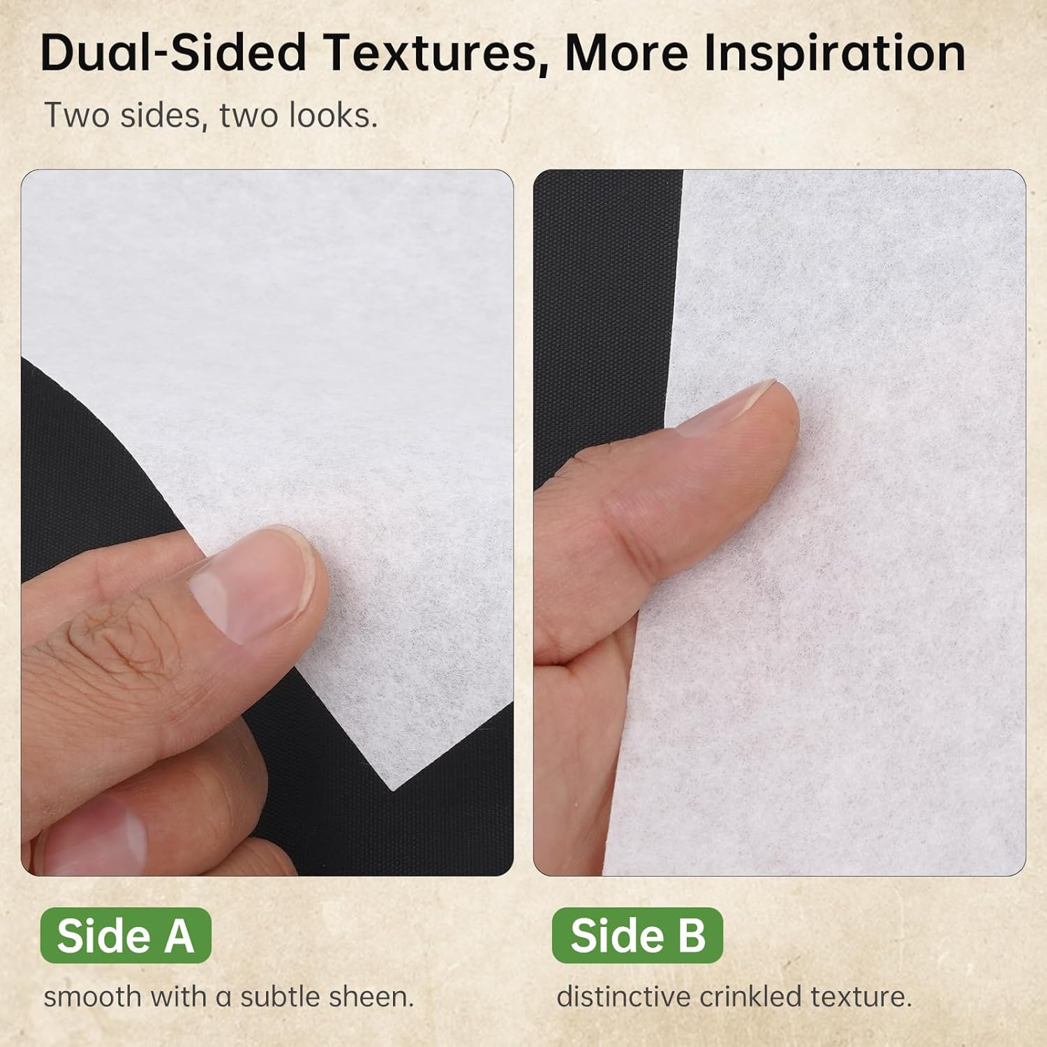 Reelartisy 50 Sheets 8"x10" 40gsm White Artist Teabag Paper - Superior Wet Strength, Lightweight for Gelli Plate Printing,Mixed Media,Collage,Watercolor,Alcohol Ink,DIY Crafts