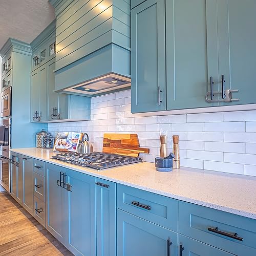 Miniatura 18 de Jetec 10 cerraduras de gabinete para bebés, cajones de prueba en forma de U, cerraduras de seguridad para niños, ajustables, fácil de usar, pestillo