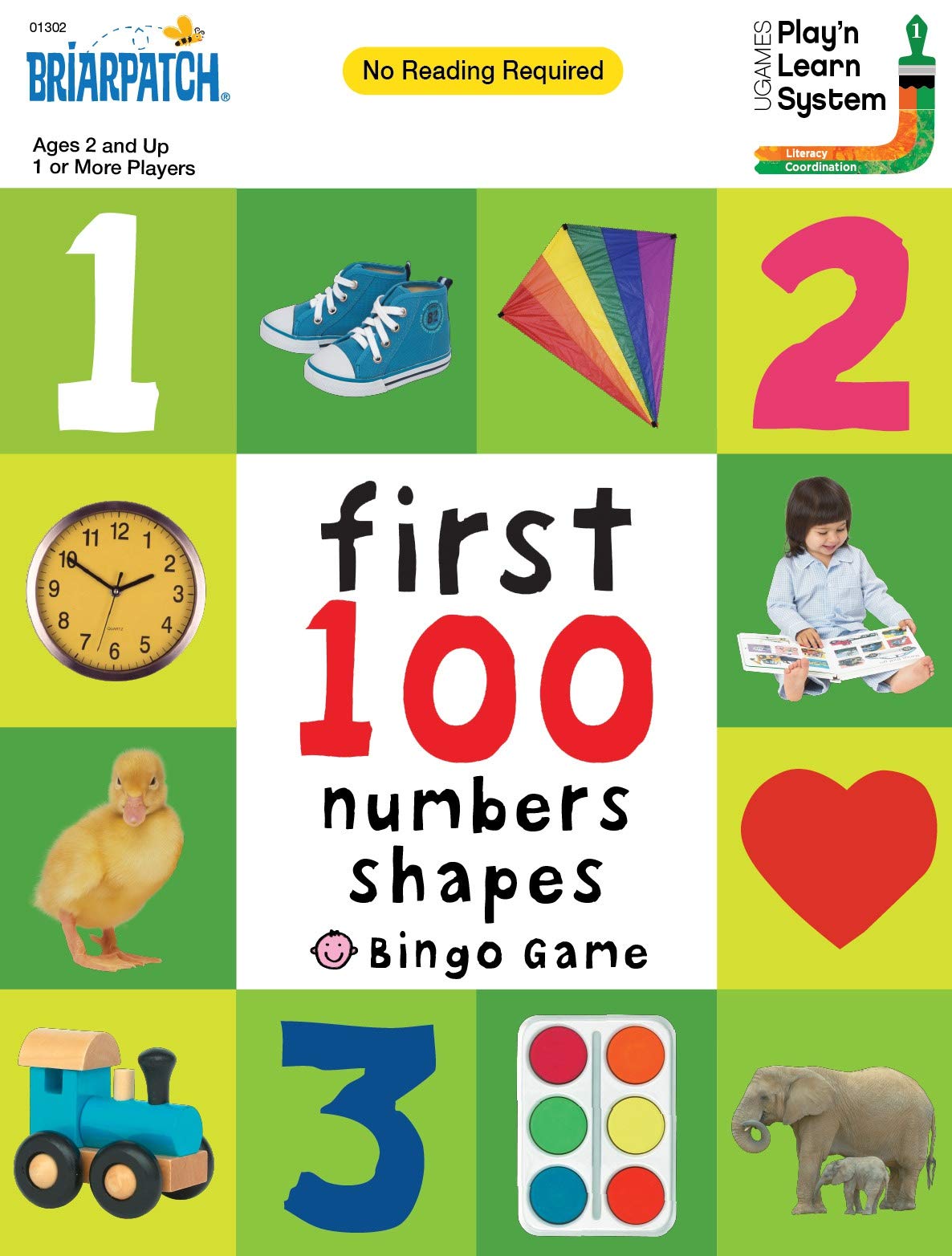 BriarpatchFirst 100 Numbers, Shapes Bingo Game, Multi