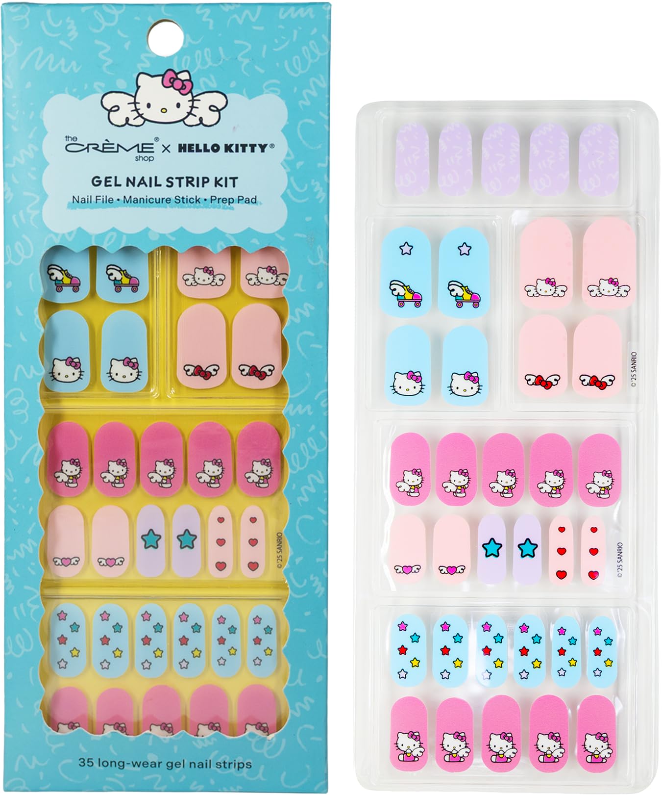 The Crème Shop x Hello Kitty Cured Gel Nail Strip Kit (35 Strips)