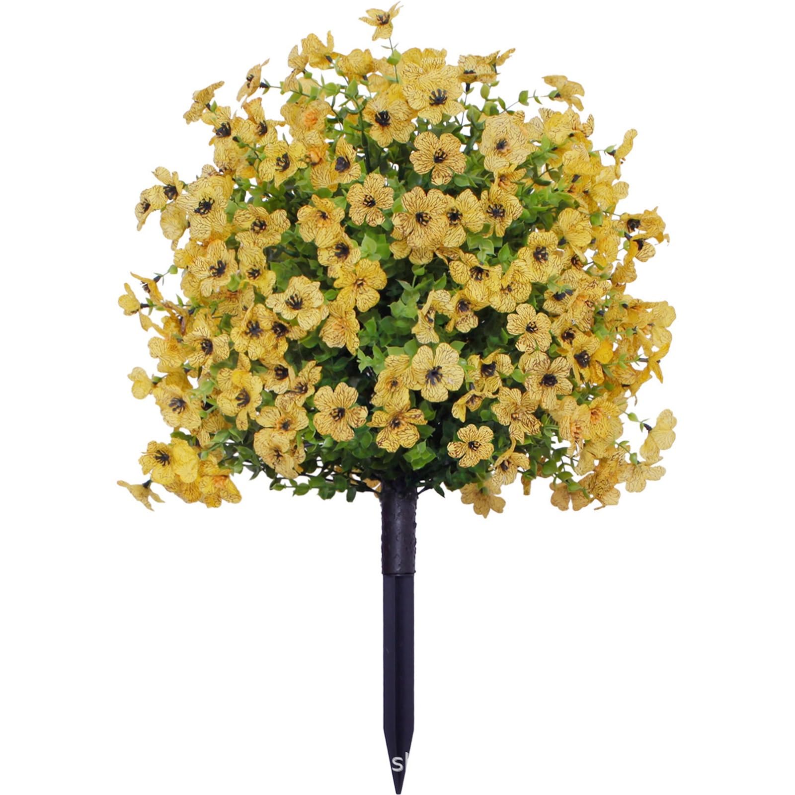 Wbcdxcbb Yellow Simulated Flowers, Violets, Ground Studs, Home, Courtyard, Garden Decoration 1Pcs(Yellow)