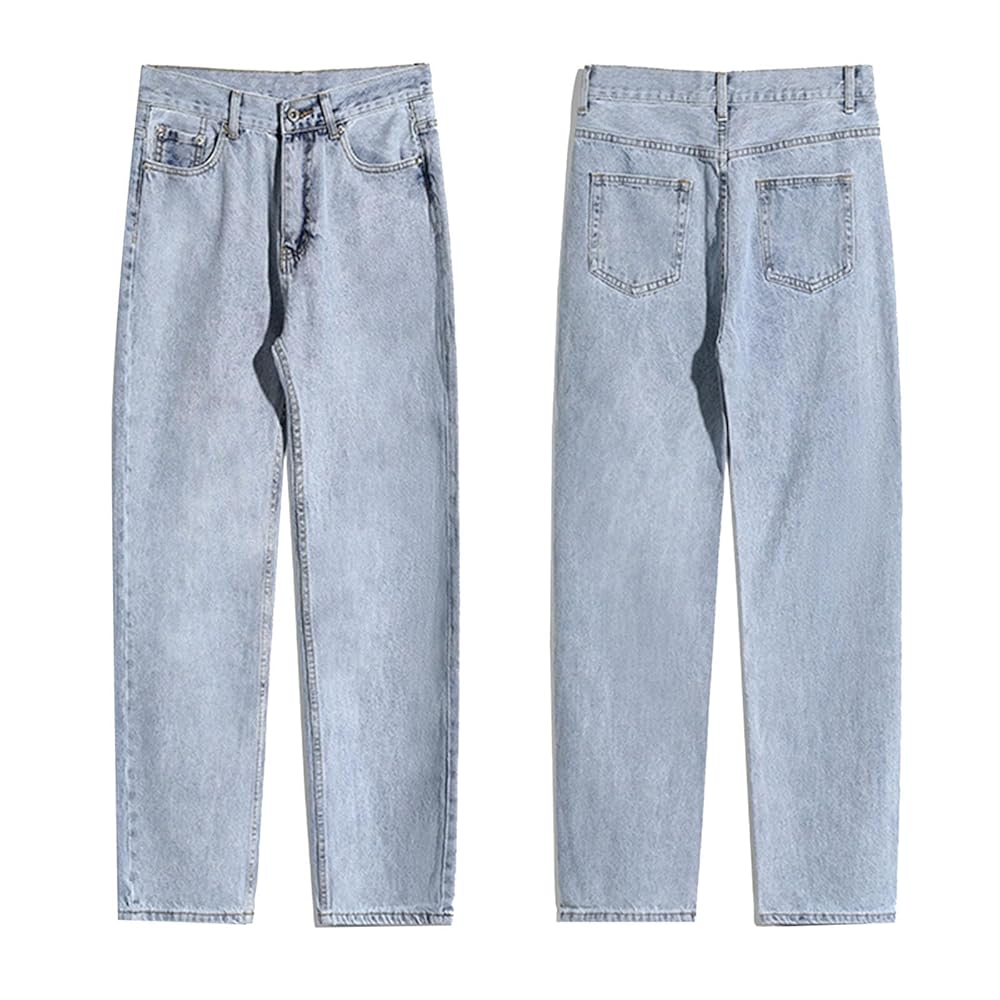 Generic Men's Baggy Jeans Y2k Loose Fit 90s Hip Hop Casual