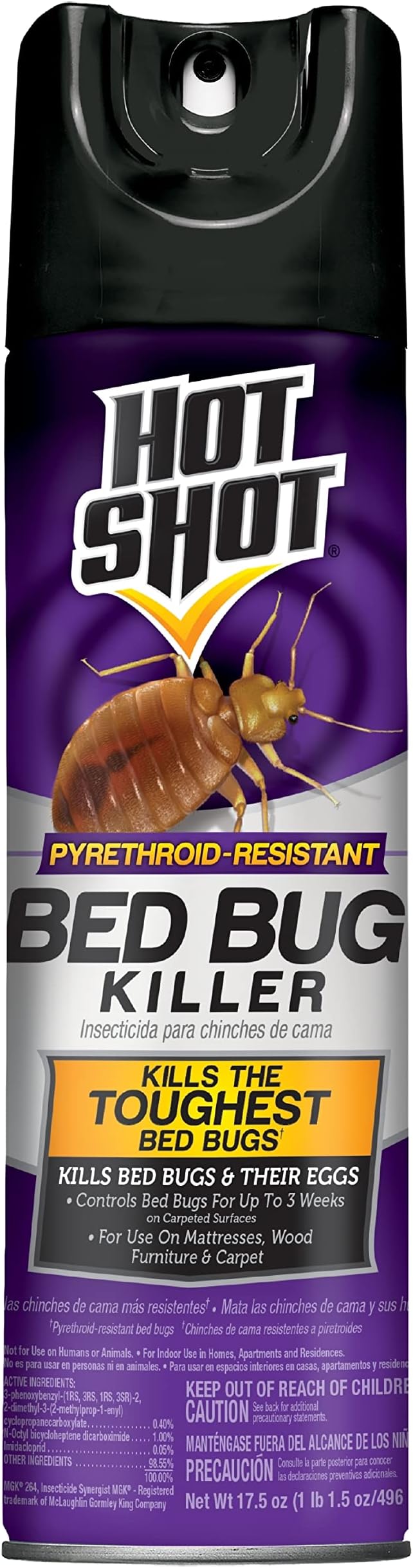Bed Bug Killer Aerosol, Bed Bug Treatment, 17.5 oz