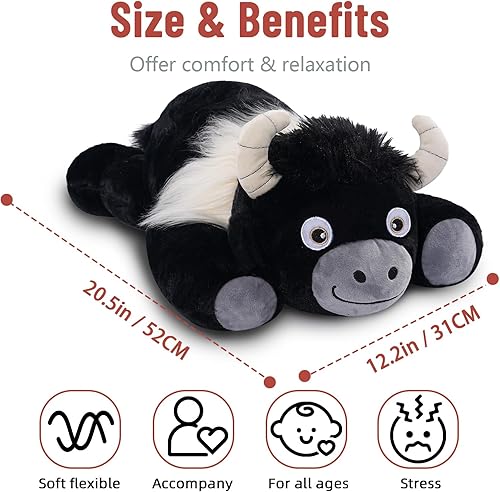 Miniatura 166 de Niuniu Daddy - Peluche con peso de perezoso para la ansiedad, almohada grande de 20 pulgadas para niños y adultos, juguete tierno como regalo