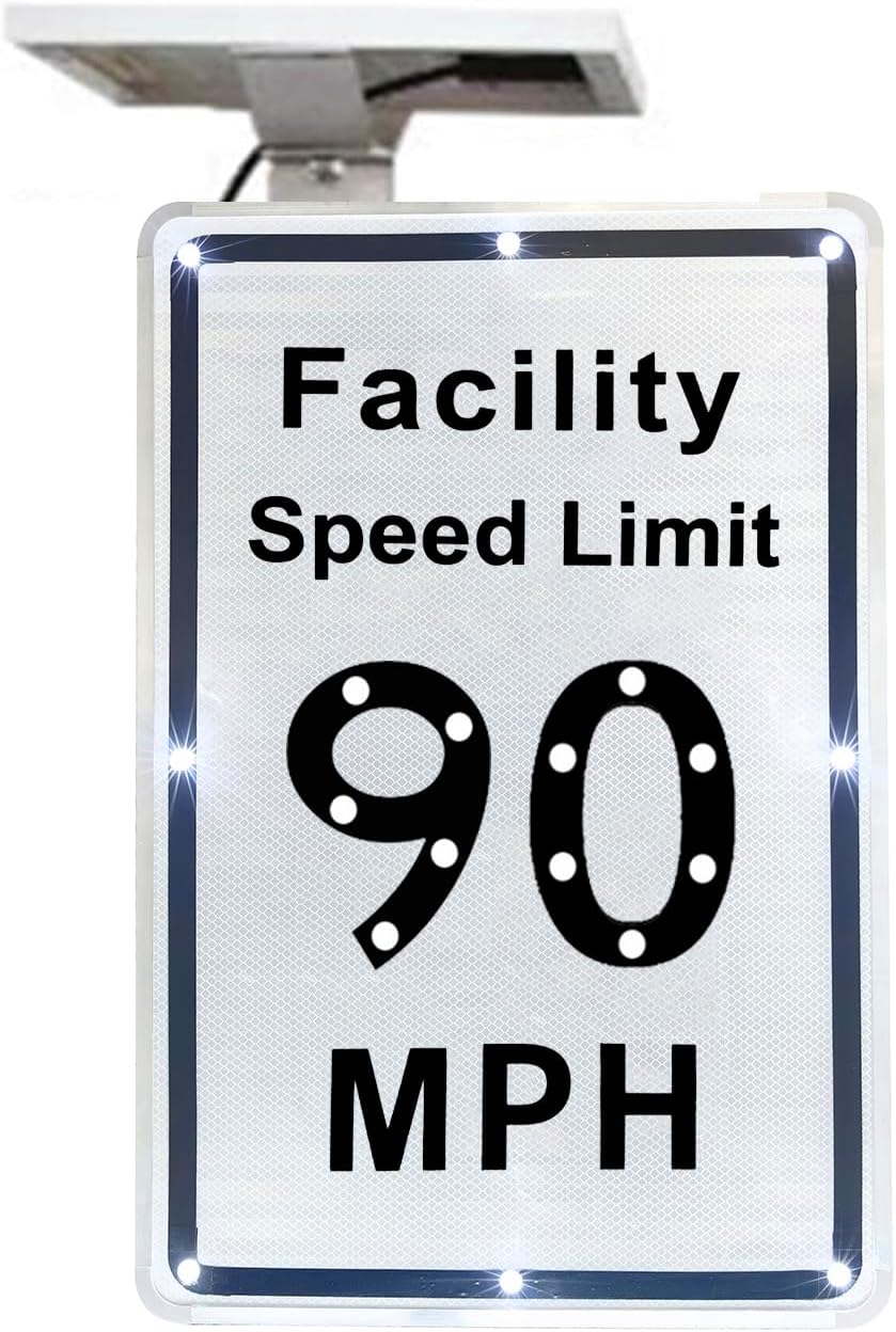 Amazon.com: Solar LED Speed Limit Sign, 15.8