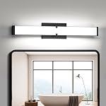 Moderne LED Bar lumineux de salle de bains 40 De pouce, 40W 3600 Lumen Salle de bain variable luminaires sur miroir, 5CCT Vanity lumières pour salle de bains, Matte noir salle de bain Vanity luminaires