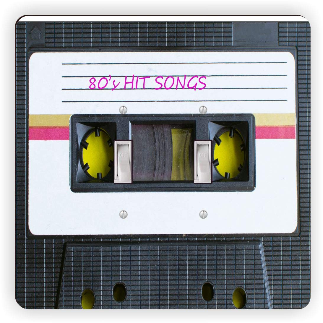 Cassette Tape Chansons 80s plaque interrupteur double bascule