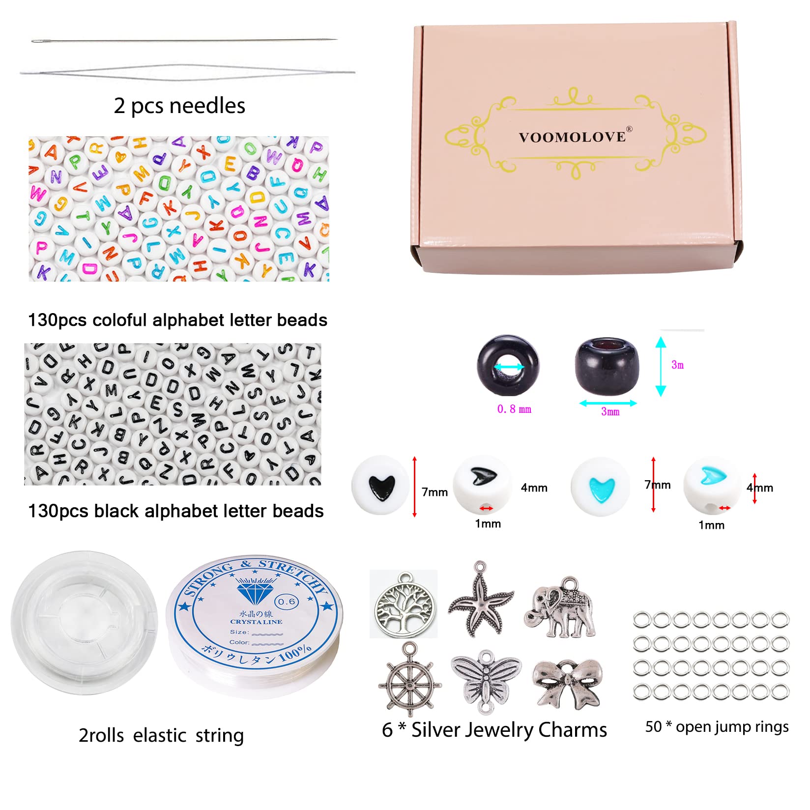 18800pcs,8/0 Small Seed Beads Kit 3mm 48 Colors,Seed Beads Glass Beads Small Tiny Waist Beads for Jewelry Bracelet Necklace Ring Making DIY Art Crafts Kits - Image 3