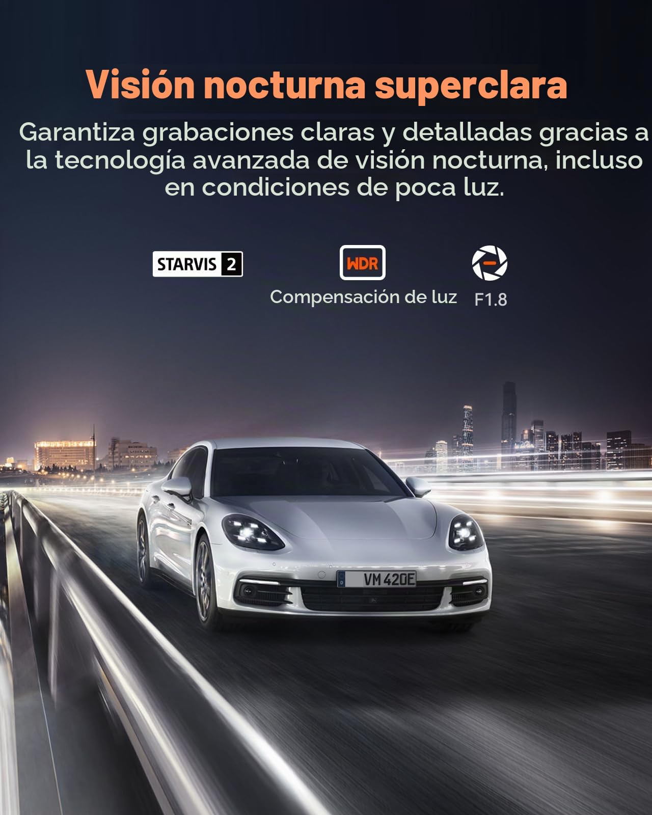 Juego de cámara trasera para VANTRUE E360, E2 Dashcam