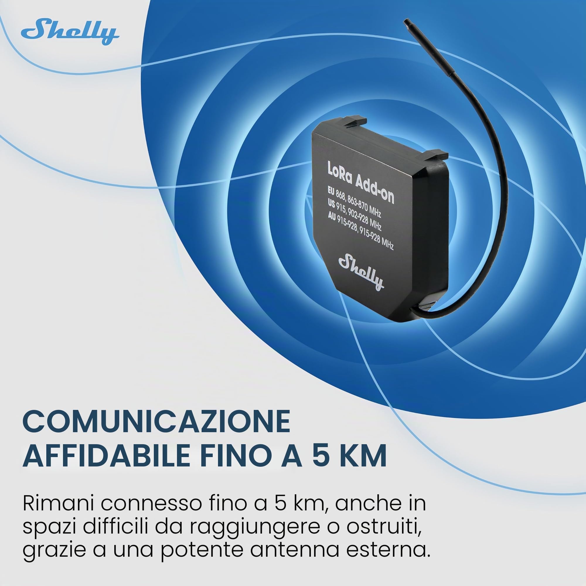 LoRa Add-On- Soluzione a Lunga Portata fino a 5 km, Comunicazione Affidabile, Senza Ostacoli, Integrazione Flessibile, Controllo Remoto di Irrigazione e Attrezzature