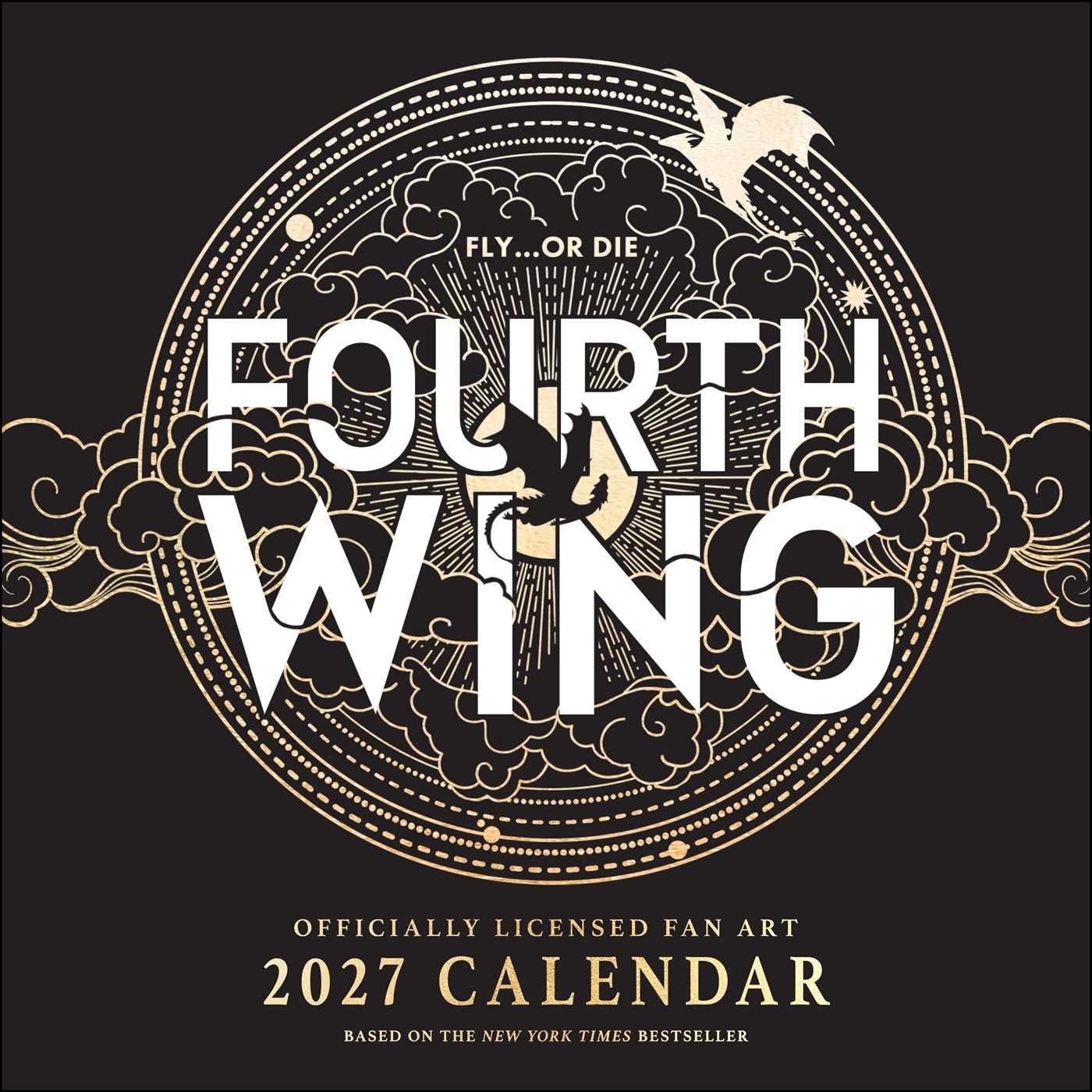 Fourth Wing Officially Licensed Fan Art 2027 Wall Calendar: Original Andrews McMeel-Kalender [Kalender]
