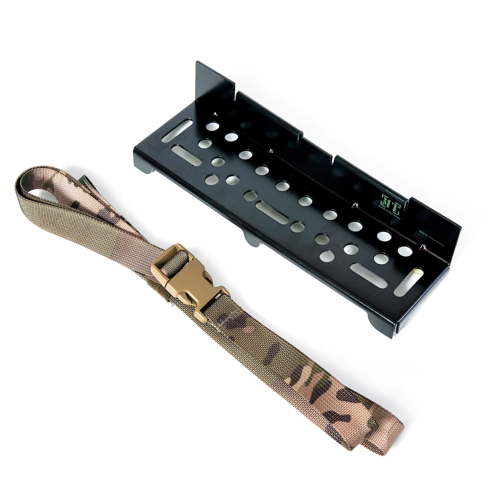 MT Military Alice Pack Frame Cargo Support Shelf with Adjustable Lashing Strap for Army Rucksack with Frame Type II