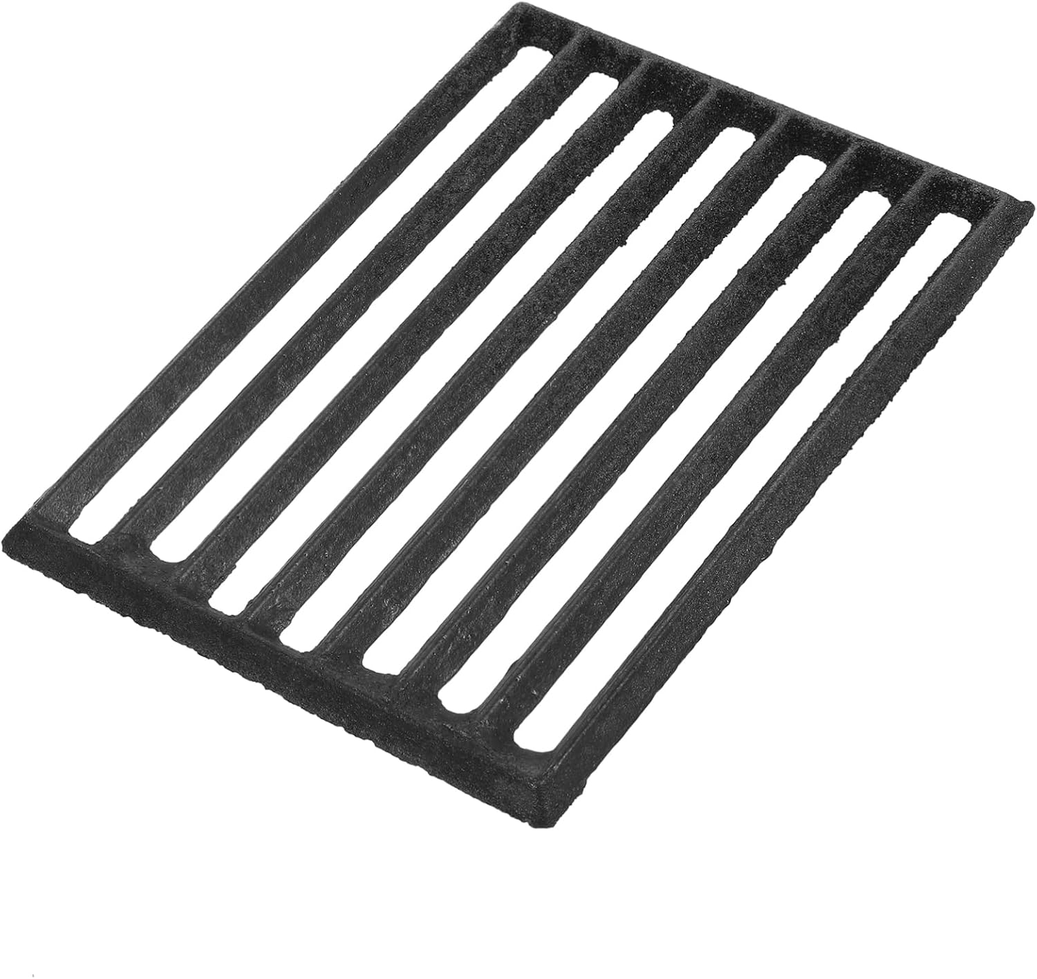 Fire Grate for Stove Thickened Cast Iron Fireplace Grate High Temperature Resistant for Coals Logs and Smokeless Fuel