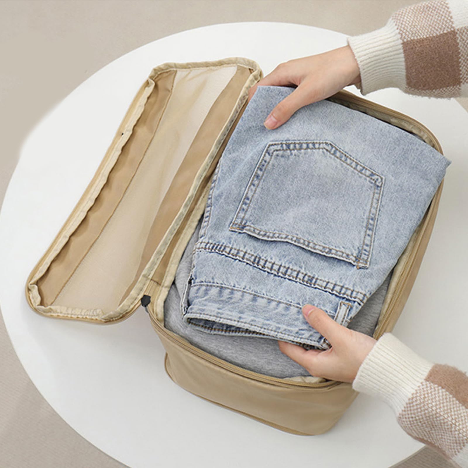 Comoda Soluzione organizzativa per valigie da 6 con Scomparti Separati per organizzare Facilmente organizzatori da Viaggio Traspiranti