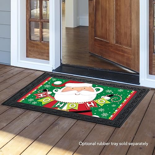 Miniatura 10 de Briarwood Lane Felpudo de Navidad con gnomos Happy Holiday de 30 x 18 pulgadas, para interior y exterior