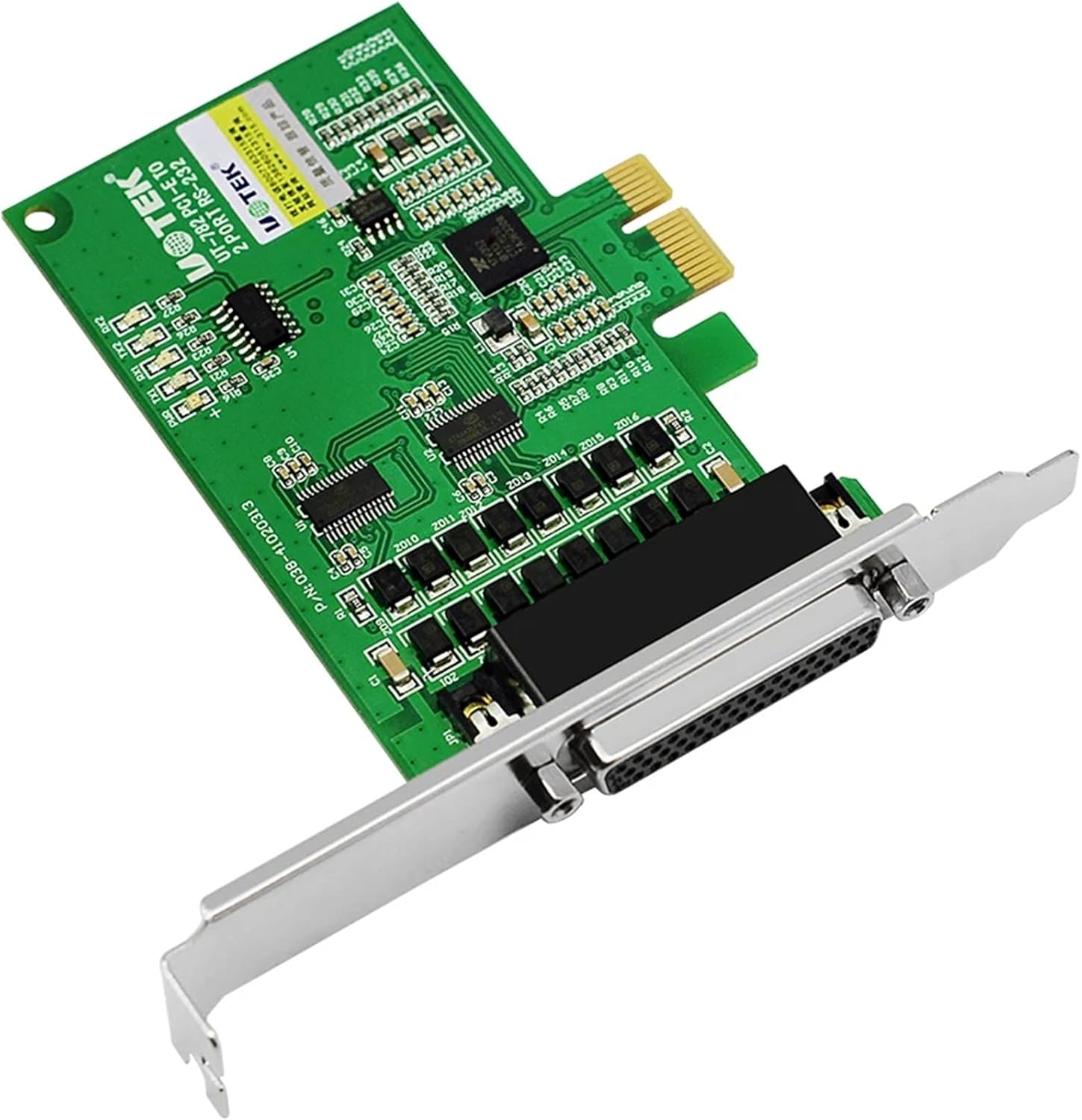 1PCs Industrial Grade PCI-E to RS-232 Serial Card PCIE to RS232 2 Ports High Speed DR44 Converter DB9 Connector UT-782 Adapter