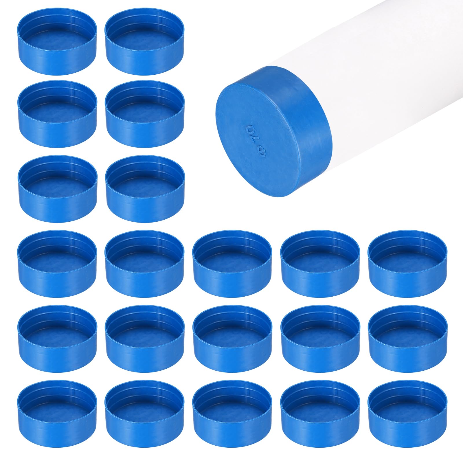 Bouchons de tube ronds 7cm pour bloquer l'eau de pluie et éliminer les bords coupants