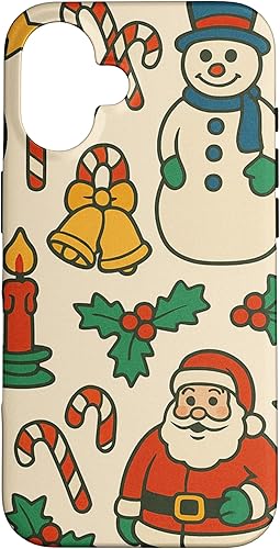 Patrón retro de los años 90, decoración nostálgica de vacaciones para iPhone 16