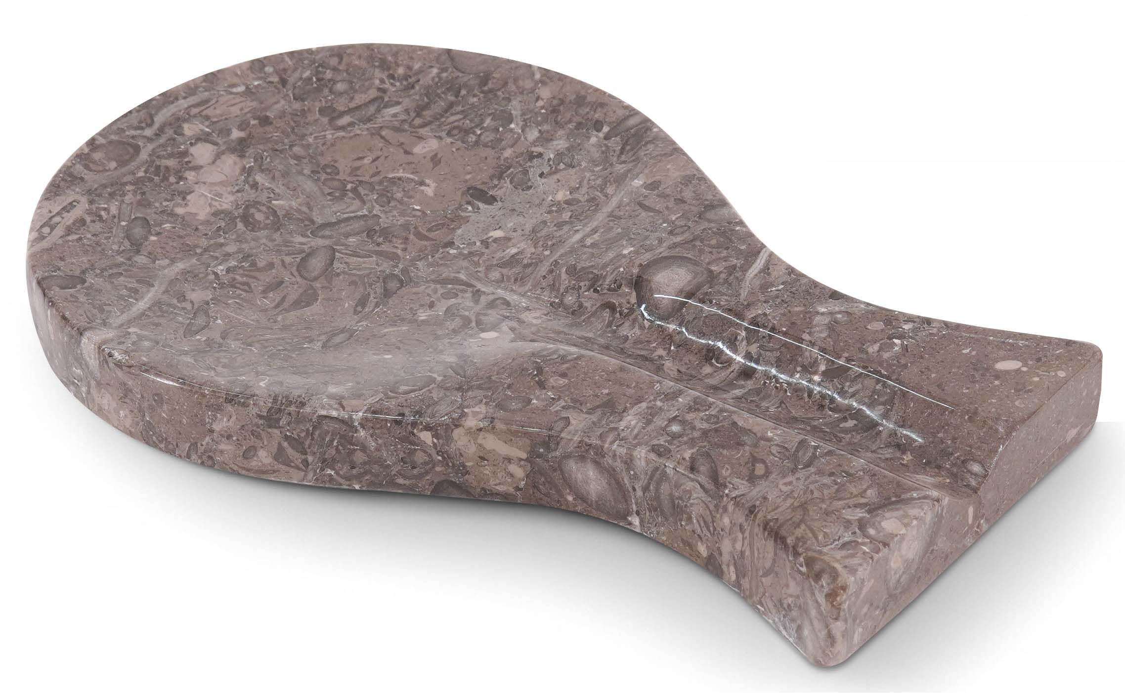 Marble Spoon Rest 8'' inches Oceanic Handmade Non-Slip Kitchen Utensil Holder - Kitchen Utensil Holder for Countertop, Dining table, Coffee Table and stove top