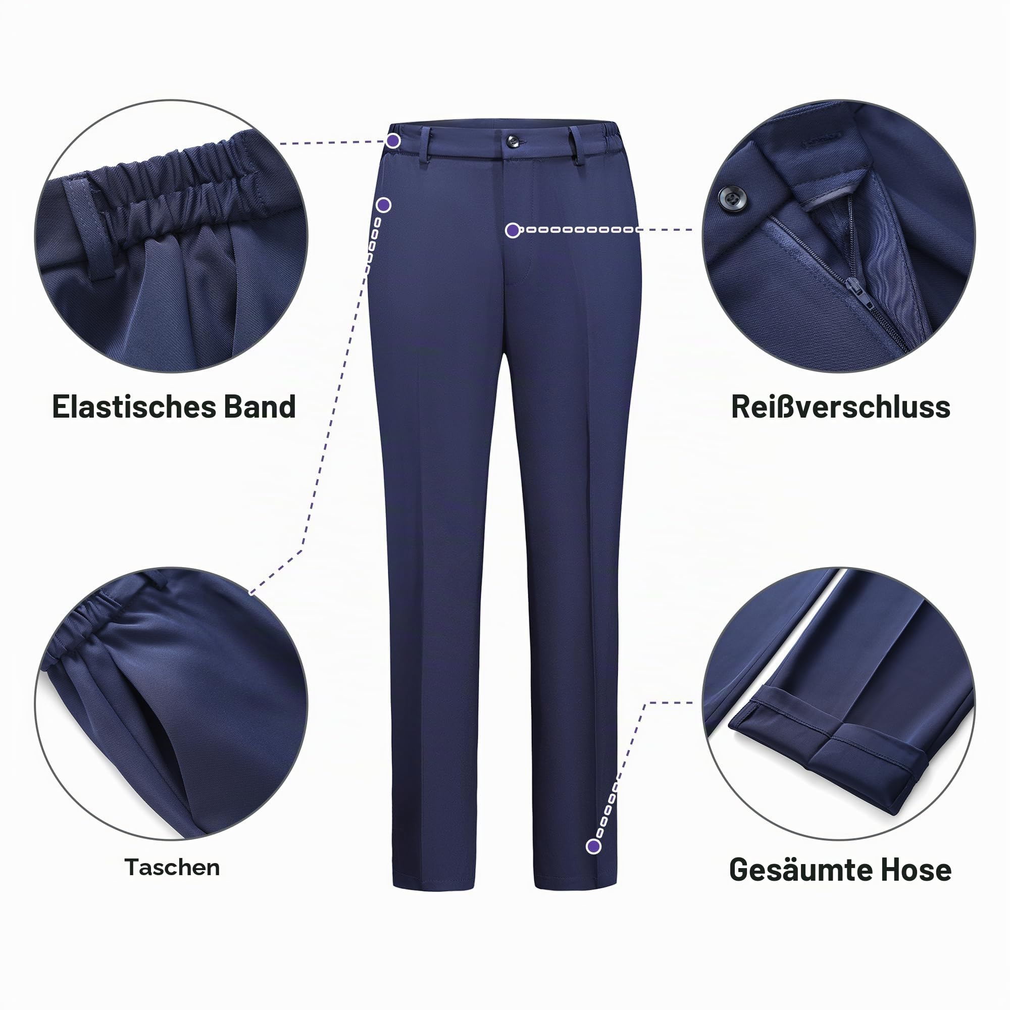 Damen Business Anzüge, professionelle 2-teilige Slim Fit Kostüme für Damen