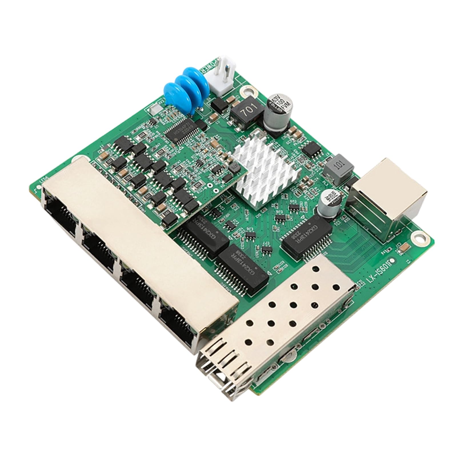 Switch Gigabit Ethernet a 6 porte con LED, con POE A