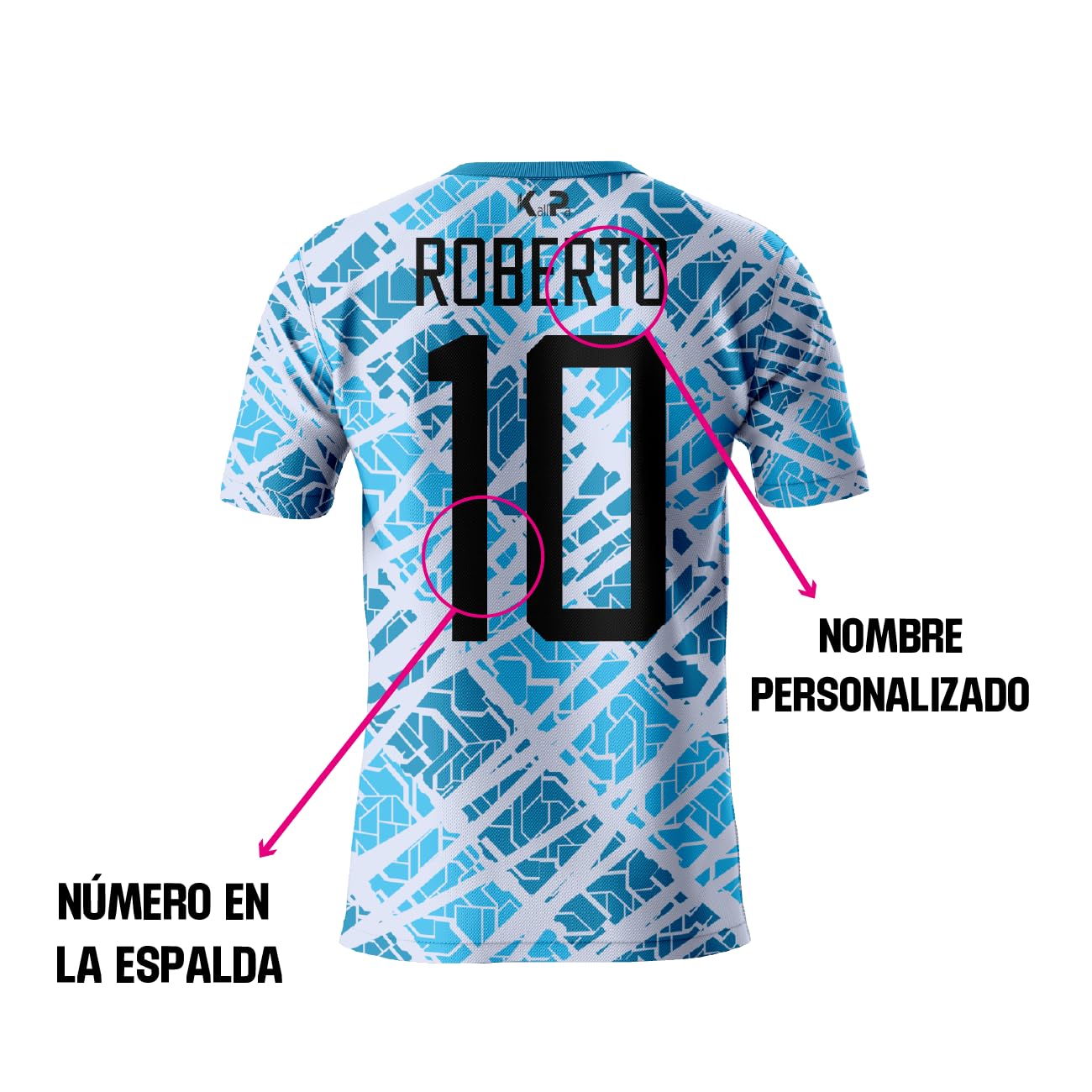 KALLPA Equipación Deportiva de fútbol Personalizada. Unisex niños y Adultos. Personaliza con tu Nombre, Escudo y número. Diferentes Modelos y Colores