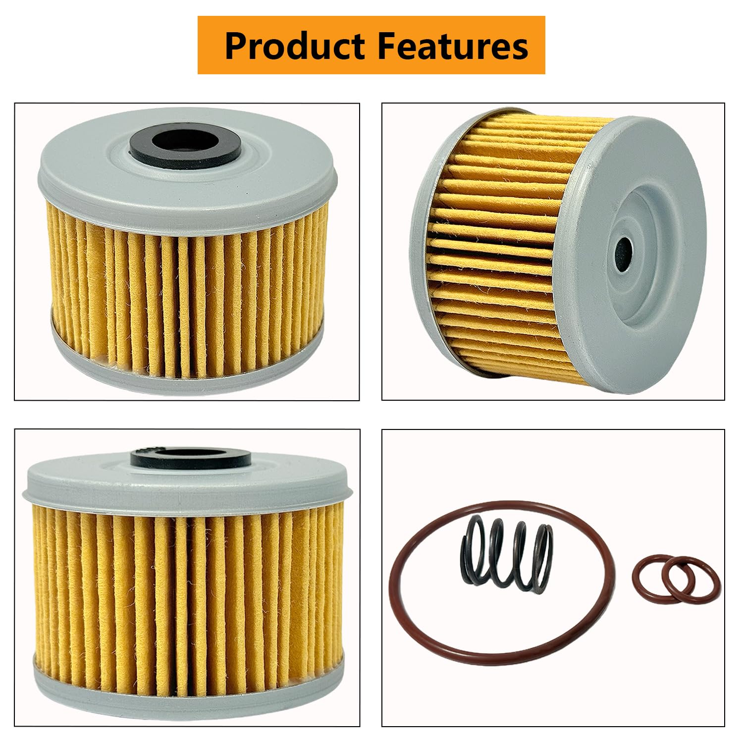 Amazon.com: 15412-HM5-A10 Oil Filter & Springs O-Rings Compatible
