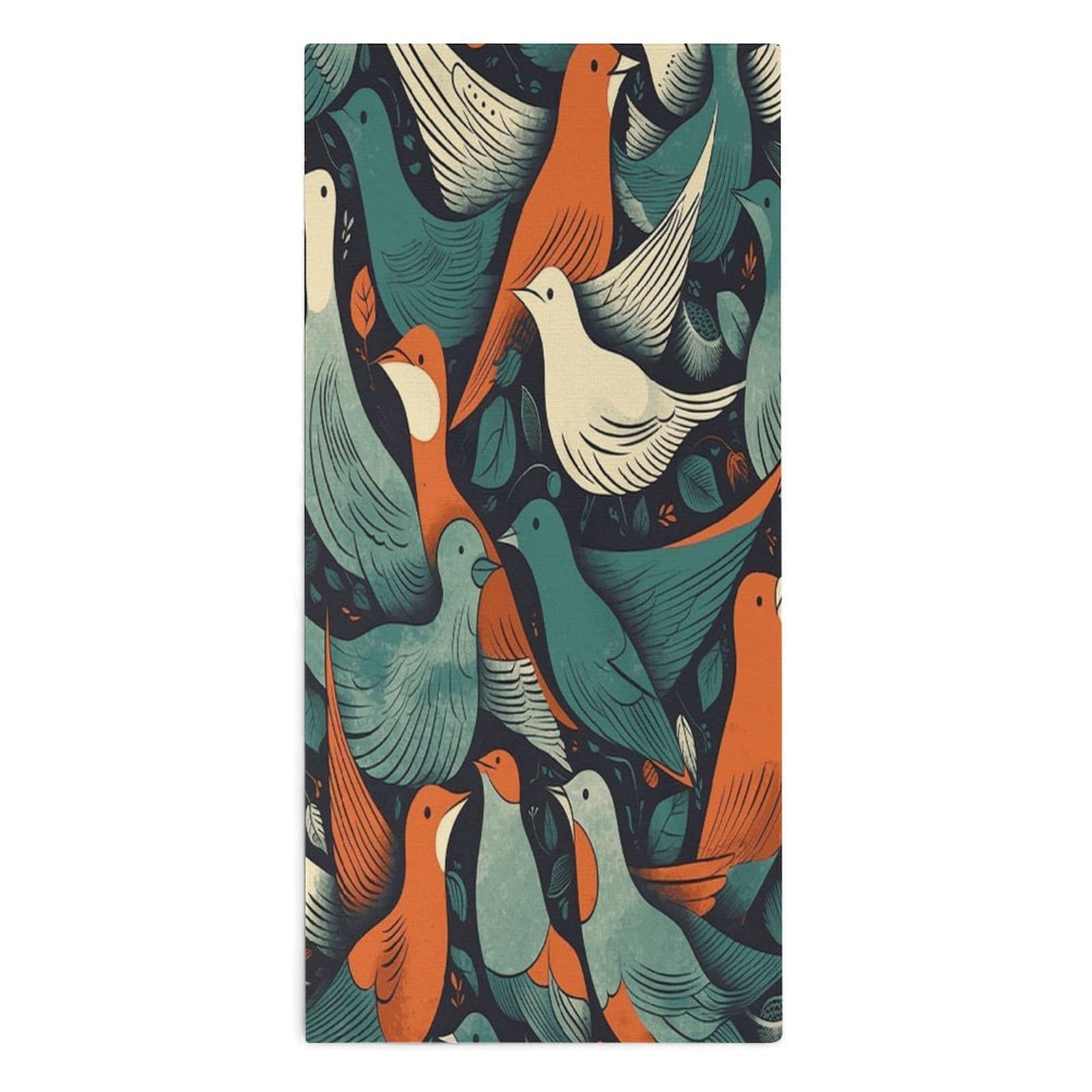 YUXBVKRS Flock of Birds Hand Towels for Bathroom 14x29 Inch