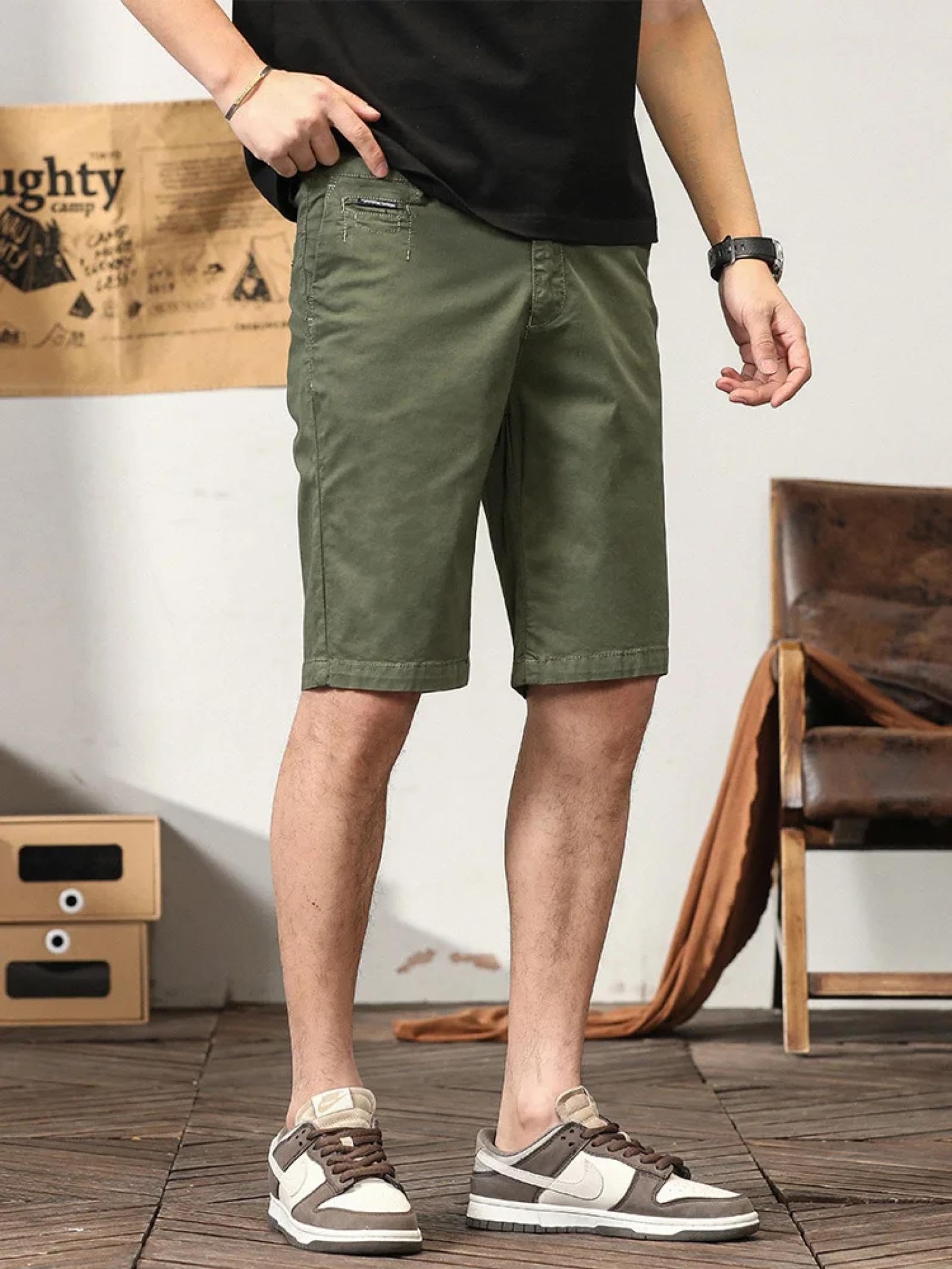 Pantaloncini Uomo Cargo Tasche Activewear All'aperto Corsa Casual Estate Uomini Shorts Cotone Sottile