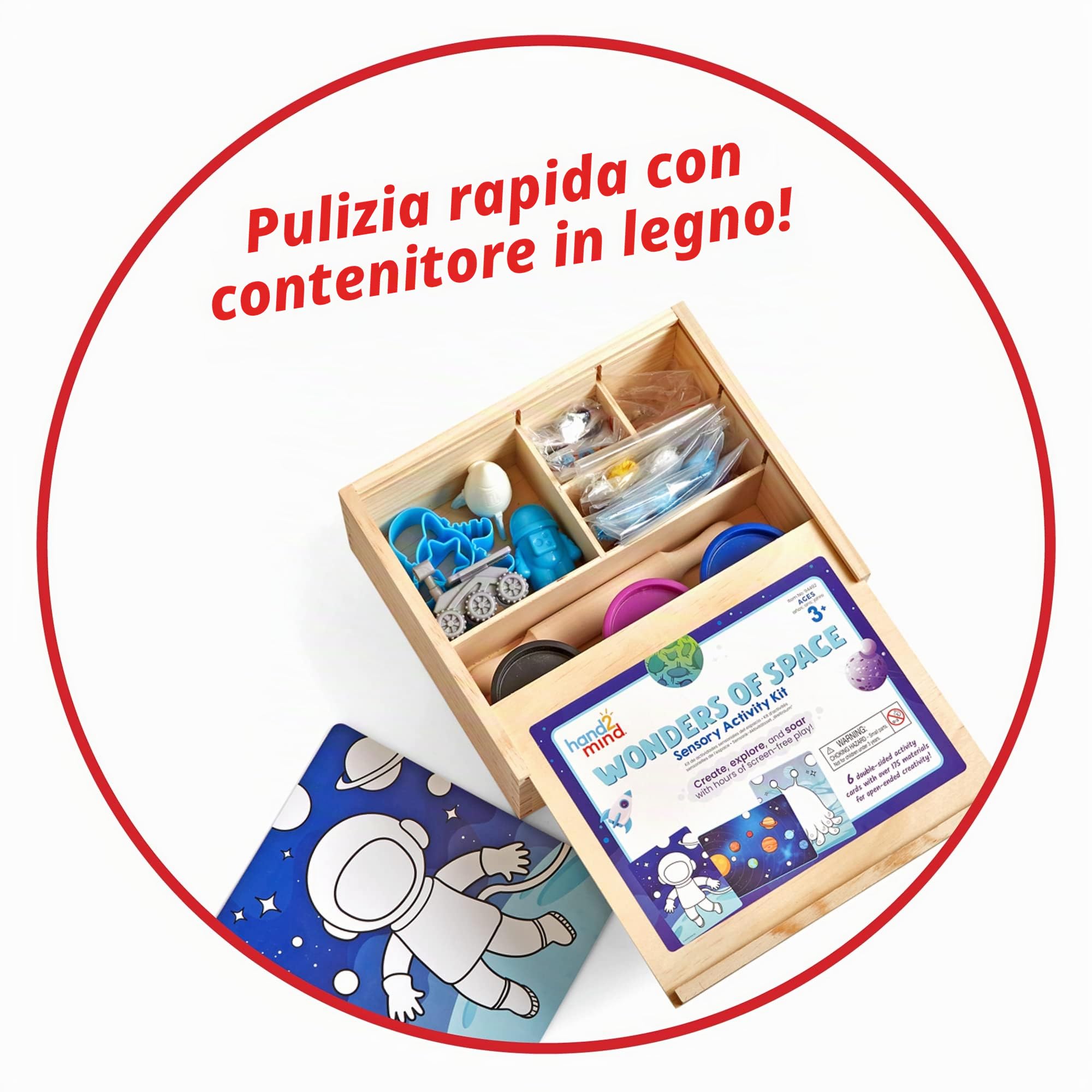 Learning Resources Kit di attività sensoriali Meraviglie dello Spazio, Componenti da Gioco sfusi, Giocattoli sensoriali per Il Gioco sensoriale, Giocattoli per la motricità fine, Montessori, 3+